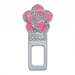 Заглушка ремня безопасности "Роза", металлическая Заглушка ремня безопасности "Роза", металлическая