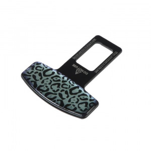 Заглушка ремня безопасности "Узор", металлическая, черный Заглушка ремня безопасности "Узор", металлическая, черный