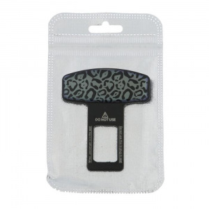 Заглушка ремня безопасности "Узор", металлическая, черный Заглушка ремня безопасности "Узор", металлическая, черный