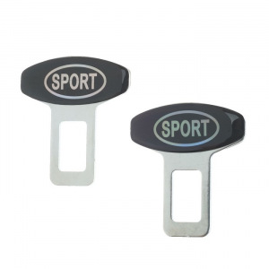 Заглушка замка ремня безопасности Nova Bright, металлическая, набор 2 шт Заглушка замка ремня безопасности Nova Bright, металлическая, набор 2 шт