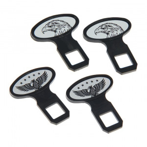 Заглушки замка ремня безопасности Nova Bright, пластиковые, набор 2 шт, микс Заглушки замка ремня безопасности Nova Bright, пластиковые, набор 2 шт, микс