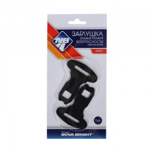 Заглушки замка ремня безопасности Nova Bright, пластиковые, набор 2 шт, микс Заглушки замка ремня безопасности Nova Bright, пластиковые, набор 2 шт, микс