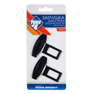 Заглушки замка ремня безопасности Nova Bright, пластиковые, набор 2 шт, микс Заглушки замка ремня безопасности Nova Bright, пластиковые, набор 2 шт, микс