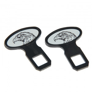 Заглушки замка ремня безопасности Nova Bright, пластиковые, набор 2 шт, микс Заглушки замка ремня безопасности Nova Bright, пластиковые, набор 2 шт, микс