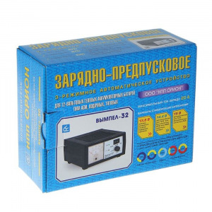 Зарядно-предпусковое устройство "Вымпел-32",0.8-20 А,12 В,для гелевых кислотных и AGM АКБ Зарядно-предпусковое устройство "Вымпел-32",0.8-20 А,12 В,для гелевых кислотных и AGM АКБ