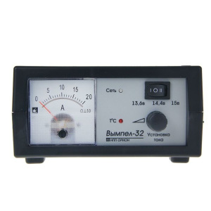 Зарядно-предпусковое устройство "Вымпел-32",0.8-20 А,12 В,для гелевых кислотных и AGM АКБ Зарядно-предпусковое устройство "Вымпел-32",0.8-20 А,12 В,для гелевых кислотных и AGM АКБ