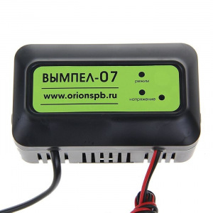 Зарядное устройство АКБ "Вымпел-07",1.2 А,12 В,для гелевых,кислотных и AGM АКБ,до 20 Ач Зарядное устройство АКБ "Вымпел-07",1.2 А,12 В,для гелевых,кислотных и AGM АКБ,до 20 Ач
