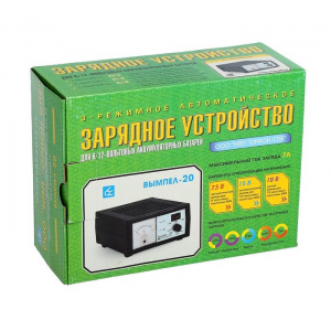 Зарядное устройство АКБ "Вымпел-20", 0.6-7 А, 6/12 В Зарядное устройство АКБ "Вымпел-20", 0.6-7 А, 6/12 В