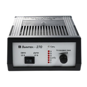 Зарядное устройство АКБ "Вымпел-270", 0.6-7 А, 12 В, до 100 Ач Зарядное устройство АКБ "Вымпел-270", 0.6-7 А, 12 В, до 100 Ач