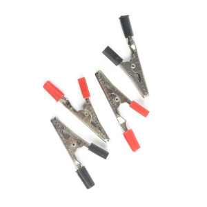 Зажим "крокодил" "ГЛАВДОР" 50 мм, 20А, набор 4 шт Зажим "крокодил" "ГЛАВДОР" 50 мм, 20А, набор 4 шт