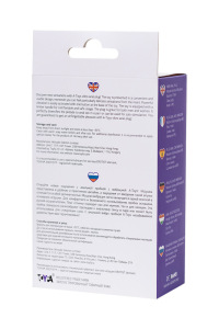 Анальная пробка с вибрацией A-Toys by TOYFA размера M, влагостойкая, силикон, фиолетовая, 12,9 см, Ø Анальная пробка с вибрацией A-Toys by TOYFA размера M, влагостойкая, силикон, фиолетовая, 12,9 см, Ø