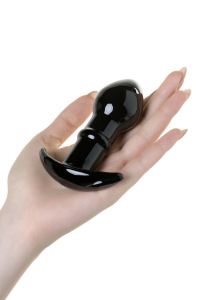 Анальная втулка Sexus Glass, стекло, чёрная, 11,5 см, Ø 4 см Анальная втулка Sexus Glass, стекло, чёрная, 11,5 см, Ø 4 см