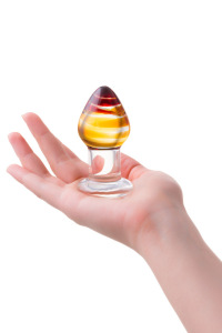 Анальная втулка Sexus Glass, стекло, прозрачная, 9 см, Ø 4 см Анальная втулка Sexus Glass, стекло, прозрачная, 9 см, Ø 4 см