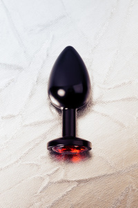 Анальный страз Metal by TOYFA, металл, черный, с кристалом цвета рубин 8,2 см, Ø3,4 см, 85 г. Анальный страз Metal by TOYFA, металл, черный, с кристалом цвета рубин 8,2 см, Ø3,4 см, 85 г.