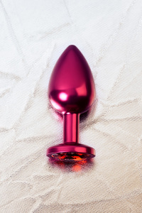 Анальный страз Metal by TOYFA, металл, красный, с кристалом цвета рубин 8,2 см, Ø3,4 см, 85 г. Анальный страз Metal by TOYFA, металл, красный, с кристалом цвета рубин 8,2 см, Ø3,4 см, 85 г.