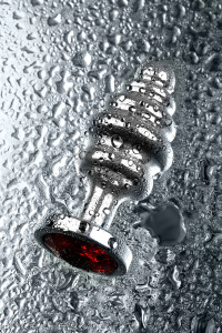 Анальный страз Metal by TOYFA, металл, серебристый, с кристаллом цвета рубин, 8 см, Ø 3,5 см, 95 г Анальный страз Metal by TOYFA, металл, серебристый, с кристаллом цвета рубин, 8 см, Ø 3,5 см, 95 г