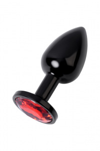 Анальный страз, TOYFA Metal, черный, с кристаллом цвета рубин, 7,2 см, Ø2,8 см, 50 г Анальный страз, TOYFA Metal, черный, с кристаллом цвета рубин, 7,2 см, Ø2,8 см, 50 г