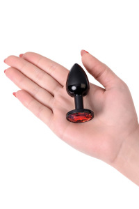 Анальный страз, TOYFA Metal, черный, с кристаллом цвета рубин, 7,2 см, Ø2,8 см, 50 г Анальный страз, TOYFA Metal, черный, с кристаллом цвета рубин, 7,2 см, Ø2,8 см, 50 г