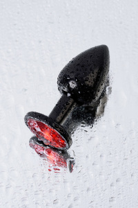 Анальный страз, TOYFA Metal, черный, с кристаллом цвета рубин, 7,2 см, Ø2,8 см, 50 г Анальный страз, TOYFA Metal, черный, с кристаллом цвета рубин, 7,2 см, Ø2,8 см, 50 г