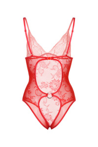 Боди Candy Girl c интимным доступом, красное, OS Боди Candy Girl c интимным доступом, красное, OS