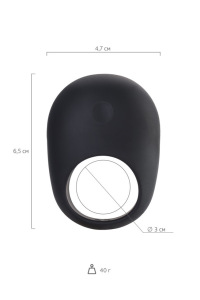 Эрекционное кольцо на пенис OIVITA, ORing Plus, силикон, черный, 6.5 см Эрекционное кольцо на пенис OIVITA, ORing Plus, силикон, черный, 6.5 см