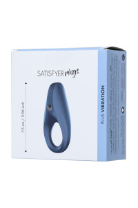 Эрекционное кольцо на пенис Satisfyer Rings, силикон, синий 7,5 см Эрекционное кольцо на пенис Satisfyer Rings, силикон, синий 7,5 см