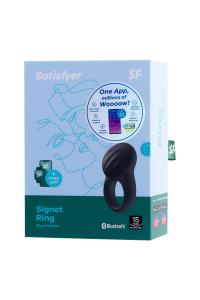 Эрекционное кольцо на пенис Satisfyer Signet, Силикон, Чёрный, 8 см Эрекционное кольцо на пенис Satisfyer Signet, Силикон, Чёрный, 8 см