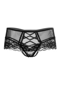 Эротические трусики с имитацией шнуровки Erolanta Cheryl, черный (46-48) Эротические трусики с имитацией шнуровки Erolanta Cheryl, черный (46-48)