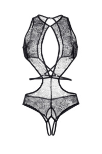 Эротическое боди Erolanta, из кружевного полотна, черный (42-44) Эротическое боди Erolanta, из кружевного полотна, черный (42-44)