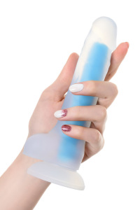 Фаллоимитатор, светящийся в темноте, Beyond by Toyfa Matt Glow, силикон, прозрачно-синий, 18 см Фаллоимитатор, светящийся в темноте, Beyond by Toyfa Matt Glow, силикон, прозрачно-синий, 18 см