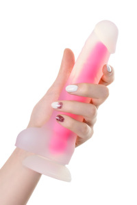 Фаллоимитатор, светящийся в темноте, Beyond by Toyfa, Tony Glow, силикон, прозрачно-розовый, 20 см Фаллоимитатор, светящийся в темноте, Beyond by Toyfa, Tony Glow, силикон, прозрачно-розовый, 20 см