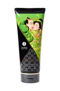 Массажный крем Shunga Pear and Exotic Green Tea, съедобный, со вкусом груши и зеленого чая, 200 мл Массажный крем Shunga Pear and Exotic Green Tea, съедобный, со вкусом груши и зеленого чая, 200 мл