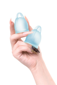 Менструальная чаша Satisfyer Feel Confident, 2 шт в наборе, Силикон, Голубой Менструальная чаша Satisfyer Feel Confident, 2 шт в наборе, Силикон, Голубой