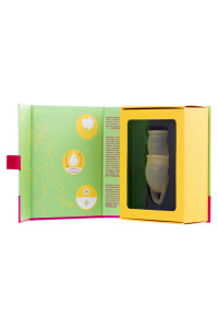 Менструальная чаша Satisfyer Feel Confident, 2 шт в наборе, Силикон, Оранжевый Менструальная чаша Satisfyer Feel Confident, 2 шт в наборе, Силикон, Оранжевый