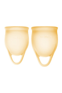 Менструальная чаша Satisfyer Feel Confident, 2 шт в наборе, Силикон, Оранжевый Менструальная чаша Satisfyer Feel Confident, 2 шт в наборе, Силикон, Оранжевый