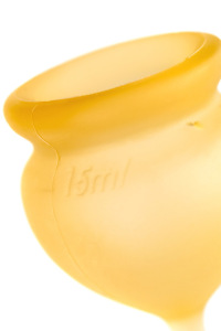 Менструальная чаша Satisfyer Feel Good, 2 шт в наборе, Силикон, Оранжевый Менструальная чаша Satisfyer Feel Good, 2 шт в наборе, Силикон, Оранжевый