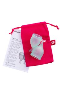 Менструальная чаша Satisfyer Feel Secure, 2 шт в наборе, Силикон, Зеленый Менструальная чаша Satisfyer Feel Secure, 2 шт в наборе, Силикон, Зеленый
