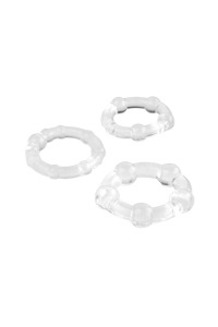 Набор колец TOYFA A-toys, Силикон, Прозрачный, Ø 3,5/3/2 см Набор колец TOYFA A-toys, Силикон, Прозрачный, Ø 3,5/3/2 см