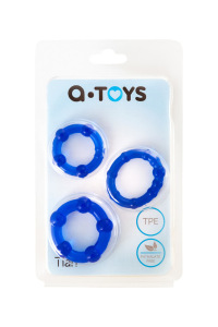 Набор колец TOYFA A-toys, TPE, Синий, Ø 3,5/3/2 см Набор колец TOYFA A-toys, TPE, Синий, Ø 3,5/3/2 см