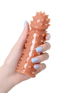 Насадка KOKOS с дополнительной стимуляцией, реалистичная,TPE, телесный, 12.7 см Насадка KOKOS с дополнительной стимуляцией, реалистичная,TPE, телесный, 12.7 см