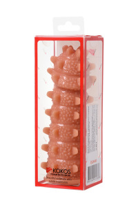 Насадка KOKOS с дополнительной стимуляцией, реалистичная,TPE, телесный, 14.7 см Насадка KOKOS с дополнительной стимуляцией, реалистичная,TPE, телесный, 14.7 см