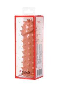 Насадка KOKOS с дополнительной стимуляцией, реалистичная,TPE, телесный, 14.7 см Насадка KOKOS с дополнительной стимуляцией, реалистичная,TPE, телесный, 14.7 см