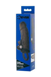 Насадка Toyfa XLover, для увеличения размера с кольцом и вибрацией, TPE, черная прозрачная, 14.5 см Насадка Toyfa XLover, для увеличения размера с кольцом и вибрацией, TPE, черная прозрачная, 14.5 см