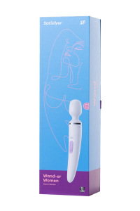 Нереалистичный вибратор Satisfyer Woman Wand , 10 режимов вибрации, ABS пластик, Белый, 34 см, Ø 5,7 Нереалистичный вибратор Satisfyer Woman Wand , 10 режимов вибрации, ABS пластик, Белый, 34 см, Ø 5,7