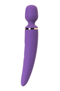 Нереалистичный вибратор Satisfyer Woman Wand, 10 режимов вибрации, ABS пластик, Фиолетовый, 34 см, Ø Нереалистичный вибратор Satisfyer Woman Wand, 10 режимов вибрации, ABS пластик, Фиолетовый, 34 см, Ø