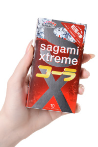 Презервативы латексные Sagami Xtreme Cola №10, 19 см Презервативы латексные Sagami Xtreme Cola №10, 19 см