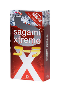 Презервативы латексные Sagami Xtreme Cola №10, 19 см Презервативы латексные Sagami Xtreme Cola №10, 19 см