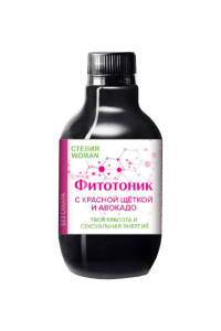 Растительный сироп «Фитотоник Стевия Woman твоя красота и сексуальная энергия с красной щёткой и аво Растительный сироп «Фитотоник Стевия Woman твоя красота и сексуальная энергия с красной щёткой и аво