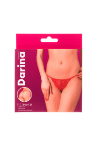 Т-стринги кружевные Darina, красный, OS Т-стринги кружевные Darina, красный, OS