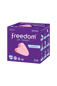 Тампоны женские гигиенические FREEDOM 3 шт. Normal Тампоны женские гигиенические FREEDOM 3 шт. Normal